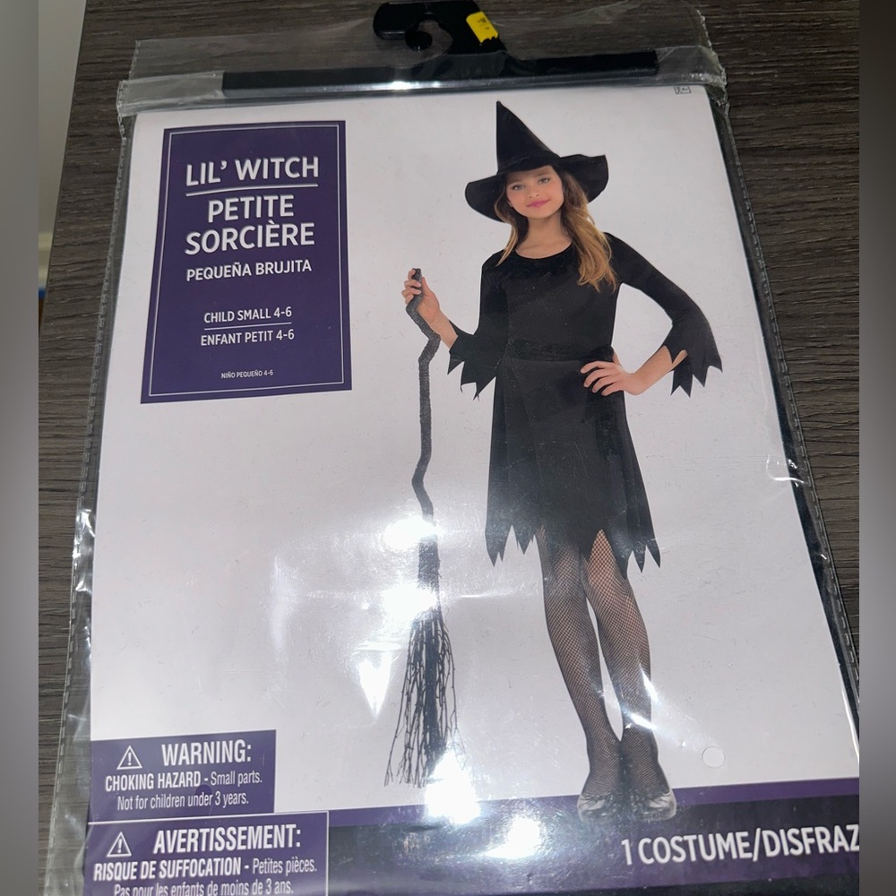 Kids Witch Costume - Black